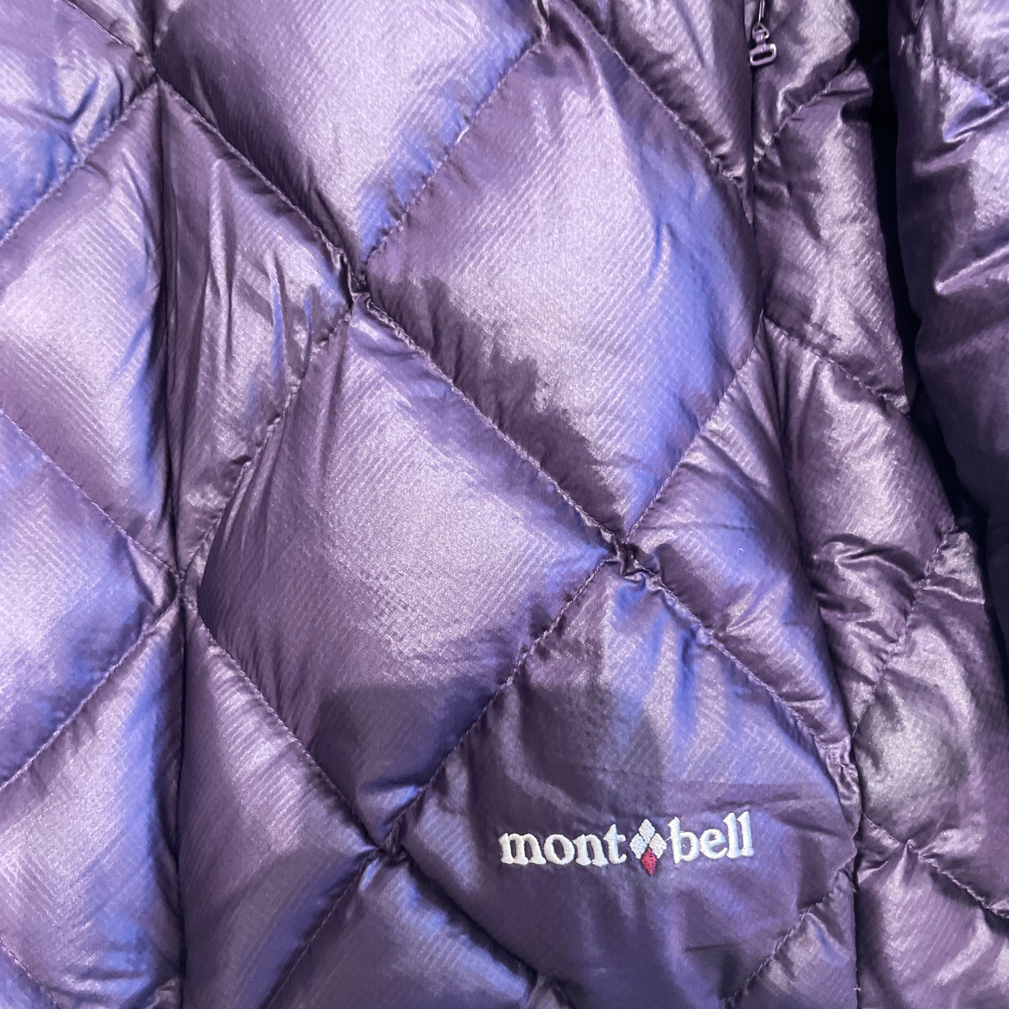 Montbell Purple Diamond Stitch Puffer