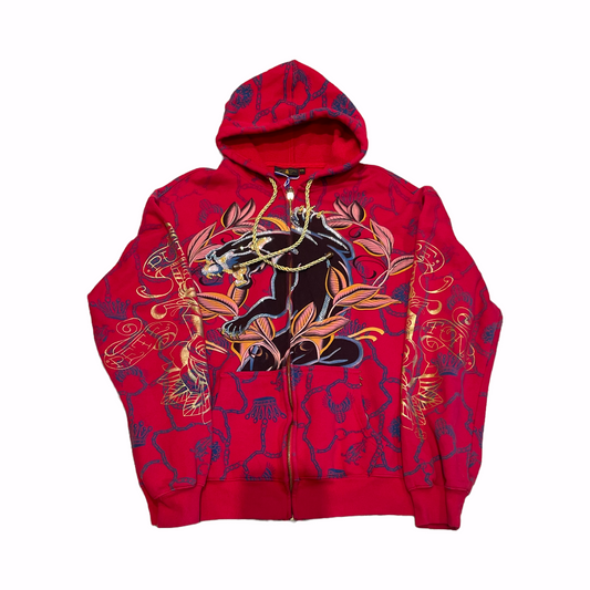 Christian Audigier Red Zipup