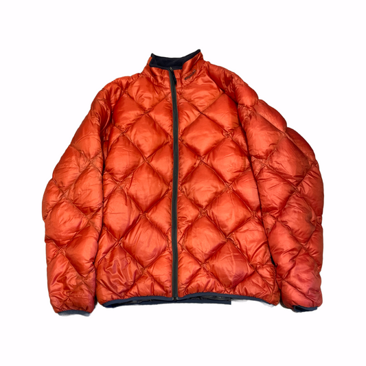 Montbell Orange Diamond Stitch Puffer