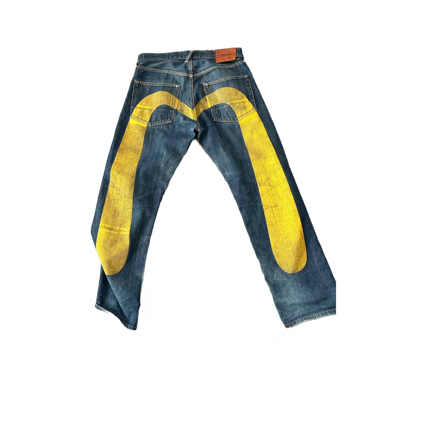 Evisu Yellow Daicock Jeans