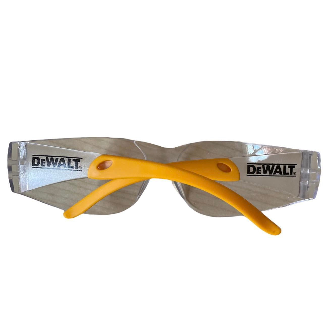 Clear Y2K Dewalt Glasses